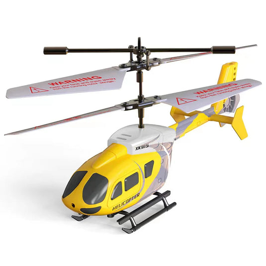 XK915X RC Helicopter, 2.5CH Infrared Remote Control Aircraft with Gyro for Stability, Crash Resistant Indoor Toy for Kids and Beginners
