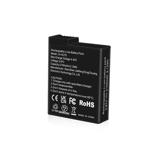 3.87V Osmo Action 5 Pro Battery 2100mAh Replacement Battery  Compatible with DJI Osmo Action 3/4/5 Pro Camera Batteries Accessories ,1pcs