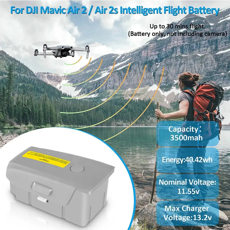 Load image into Gallery viewer, 11.55V Air 2s Intelligent Flight Battery Replacement 3750mAh Fit for DJI  Air 2s Mavic Air 2 Drone Standby Battery
