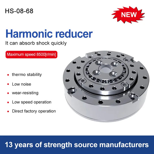 HS-08-68 Mini Harmonic Reducer High Torque & High Rigidity for Compact Applications, 1 Pack（Direct Factory Sale）