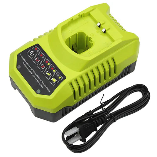 18V Ryobi One + Dual Chemistry IntelliPort Lithium Ion and NiCad Battery Charger Replacement for Ryobi P117 Tool，1Pack（Charger Only）