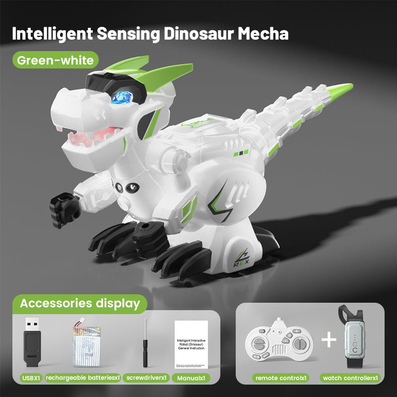 Load image into Gallery viewer, Smart RC Dinosaur Robot for Kids - Intelligent Sensing Mecha T-Rex with Gesture Control, Touch Interaction, Voice Recording, Interactive STEM Toy Gift for Boys &amp; Girls
