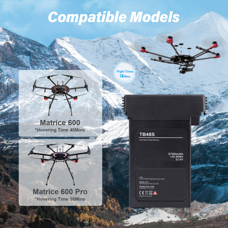 Load image into Gallery viewer, 22.8V DJI Matrice  Series TB48D/TB48S Intelligent Flight Battery 5700mAh for for DJI Matrice 100 Quadcopter / DJI Matrice 600
