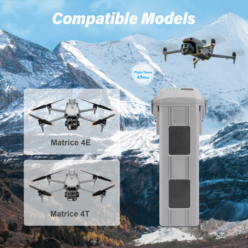 Load image into Gallery viewer, Matrice 4 Intelligent Flight Battery 14.76V 6741mAh High Capacity Replacement Battery Compatible with DJI Matrice 4E / Matrice 4T Drone, Up to 49Mins Max Flight Time
