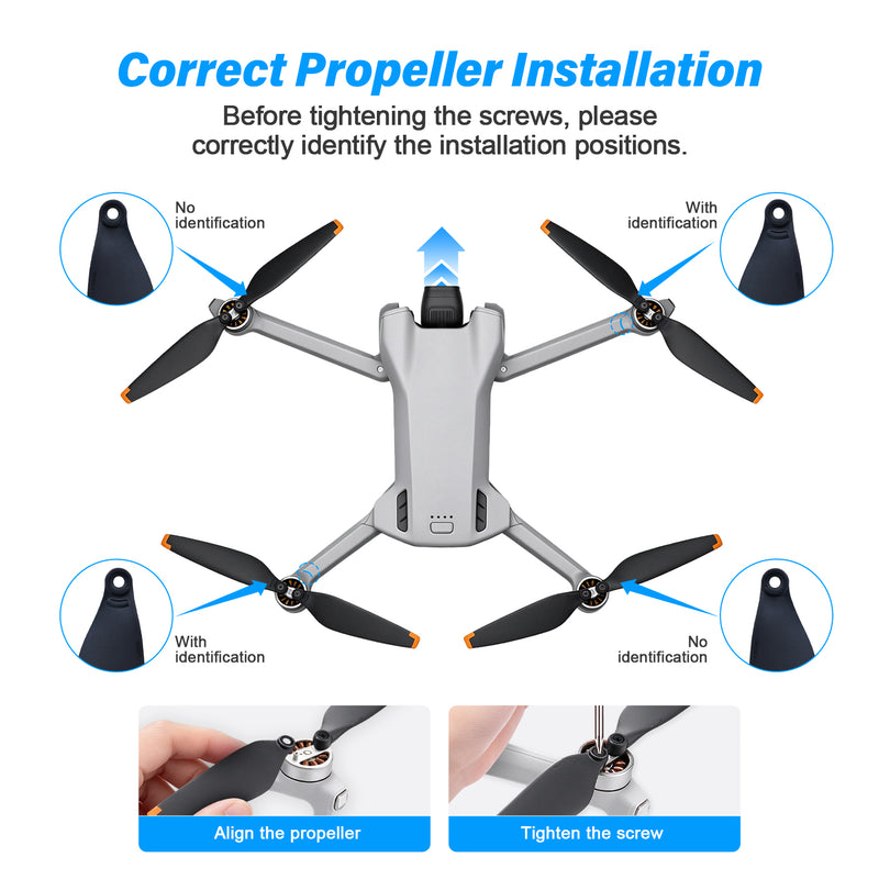 Load image into Gallery viewer, Propellers for DJI Mini 3 /Lito 1 /Lito X1 Replacement Blades, Low-Noise ,Light-Weight and Quick-Release with Screws and Magnetic Screwdriver, Drone Propeller Accessories
