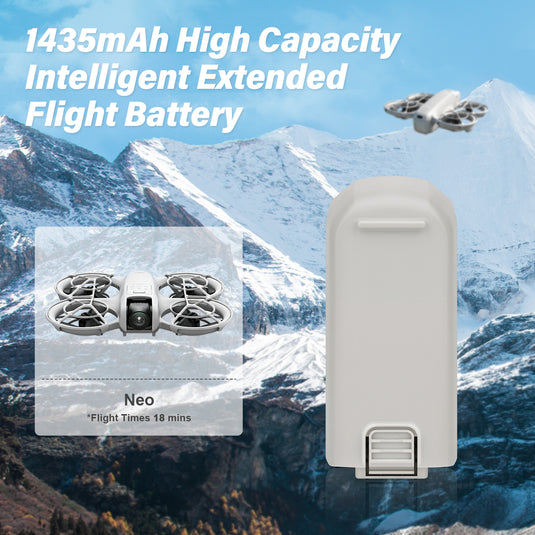Neo Intelligent Flight Battery 7.3V 1435mAh High Capacity Replacement Battery Compatible with DJI Neo Drone, Up to 18Mins Flight Time