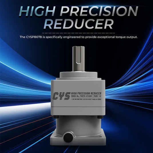 PB078-010902 400W motor reduction ratio 1:9 injection molding robot planetary reducer, 1 Pack（Direct Factory Sale）