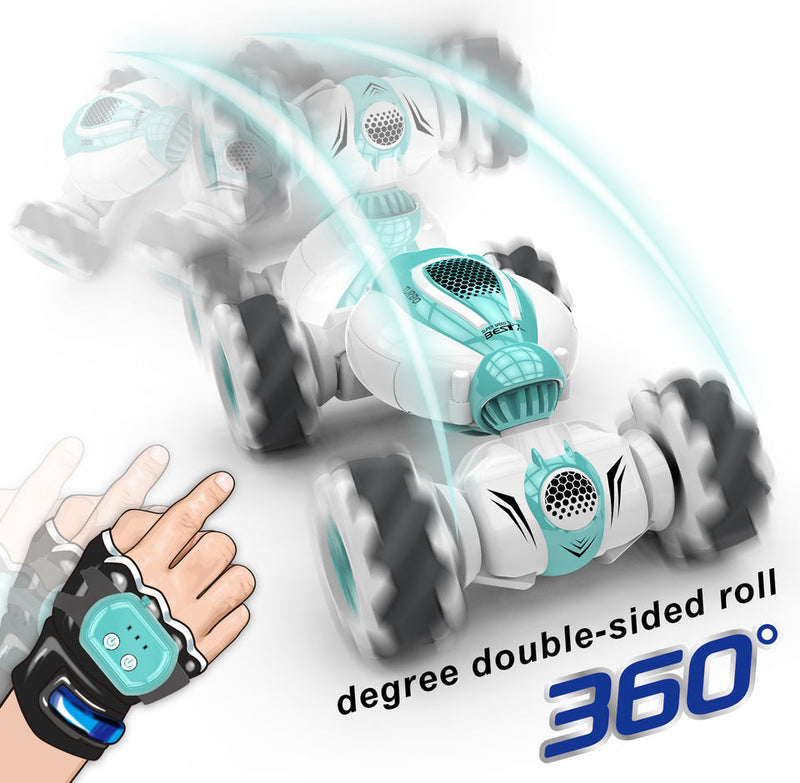 Load image into Gallery viewer, RC Stunt Car 360 Degree Double-side Roll 2.4G RC Twist Car with LED Lights
