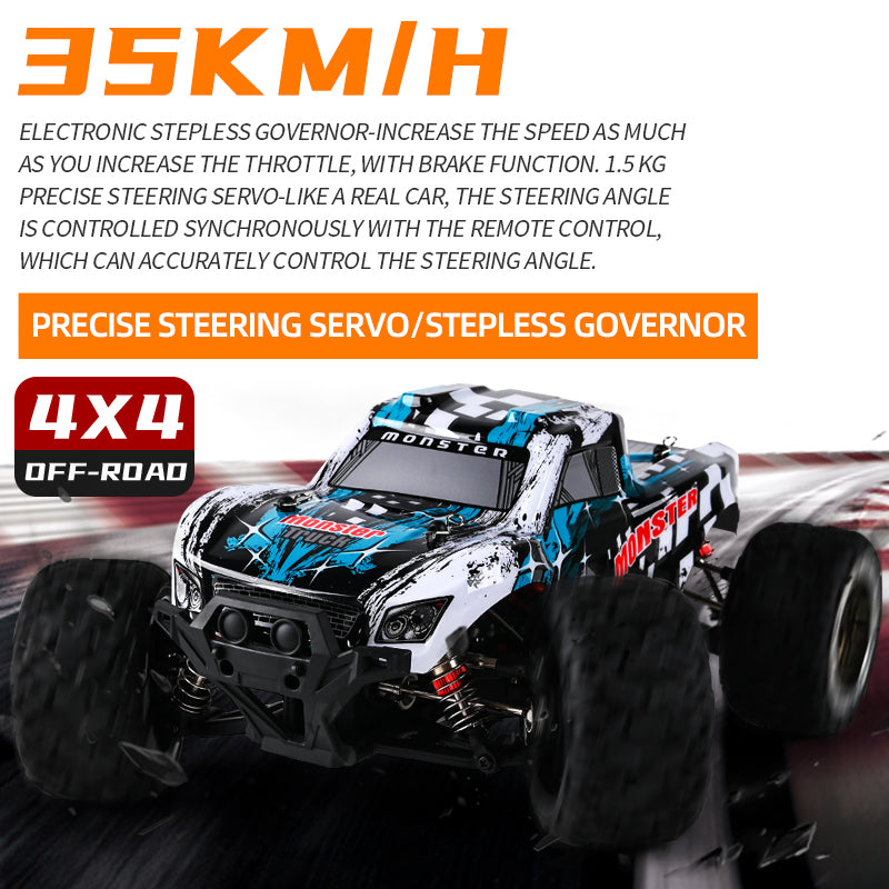 Load image into Gallery viewer, GUOKAI 1:14 Scale 4WD RC Truck 35KM/H High Speed OFF-Road Climbing Vehicle 866-140
