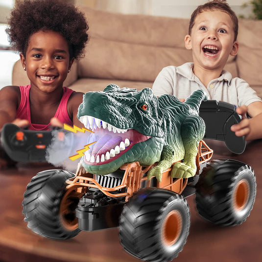 1/20 Scale Dinosaur Monster RC Car with LED Light and Sound Mist Spray Function 2302