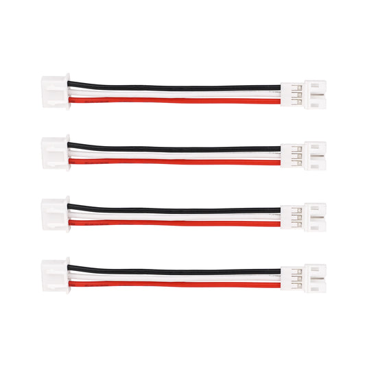 JST PH2.0 3-Pin Male to JST-XH Female 2S LiPo Battery Conversion Cable, 22AWG Silicone Wire, 8cm