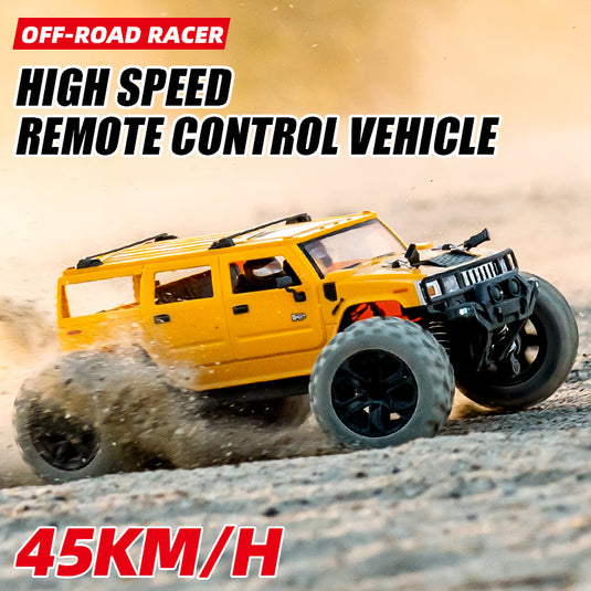 GUOKAI 1:18 Scale 4WD HUMMER RC Truck OFF-Road Climbing Vehicle High Burst 380 Motor 2.4G 866-188
