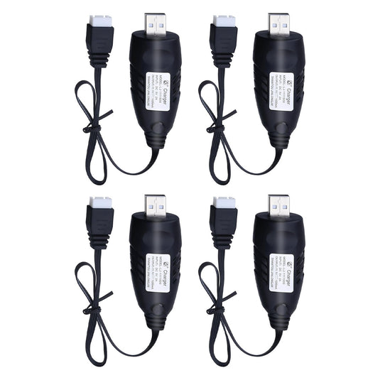 11.1V Battery Charger Airsoft - 2A 1500mAh USB Chargers with XH-4P Plug Gel Blaster 3S Lipo Battery 11.1 Volt Li-ion Batteries Chargers Cable for RC Car Boat Toy