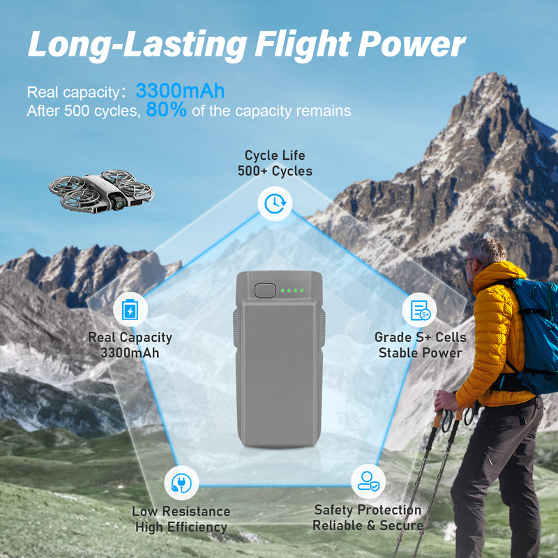 Load image into Gallery viewer, Neo 2 Intelligent Flight Battery 7.16V 3300mAh Upgrade High Capacity Replacement Battery Compatible with DJI Neo 2 Drone, Up to 25Mins Flight Time
