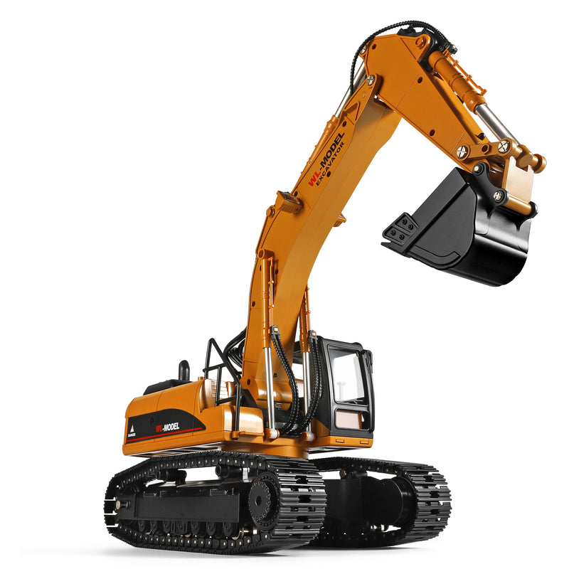 Load image into Gallery viewer, WLtoys RC Excavator 1:16 Full Simulation Structure Design 2.4G Independent Control Alloy Crawler with Light and Sound
