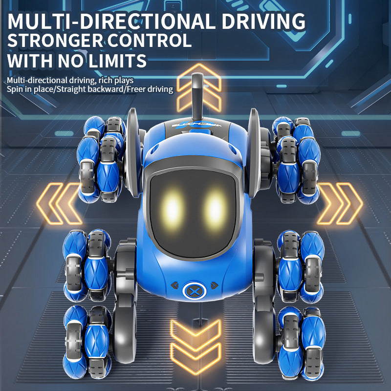 Load image into Gallery viewer, JJRC Q200 Smart RC Robot Dog, Gesture &amp; Remote Control, 360° Stunt, Voice Control, Lights &amp; Music, STEM Toy for Kids
