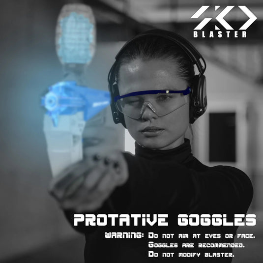 SKD CS001 Electric Water Ball Blaster Gel Splatball Electric Splatter Shooting Orbeez Toy Gun with 5000 Water Gel Beads ( Bule / Red )