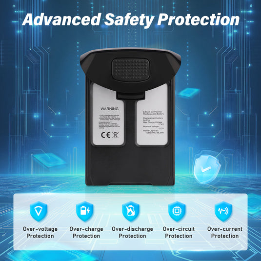 Phantom 4 Intelligent Flight Battery Black 15.2V 5870mAh High Capacity Replacement Battery Compatible with DJI Phantom 4/4 Pro/4 Pro V2.0/4 Pro Plus/4 Advanced/4 RTK Drone, Up to 30Mins Flight Time