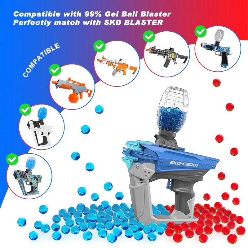 Load image into Gallery viewer, SKD Blaster 7-8mm Average Soft Bullets Beads Compatible Refill Ammo Truck Electric Water Bomb Gun Accessories Blaster Water Gel Ball Gelly Ball
