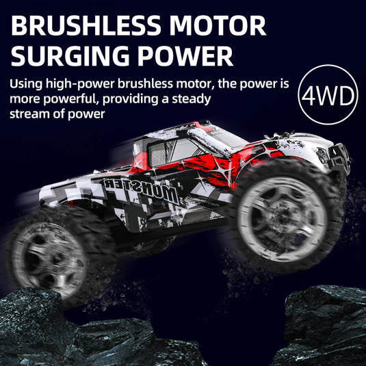 GUOKAI 1:16 Brushless 4WD RC Truck 70KM/H Monster OFF-Road Climbing Vehicle 866-1602