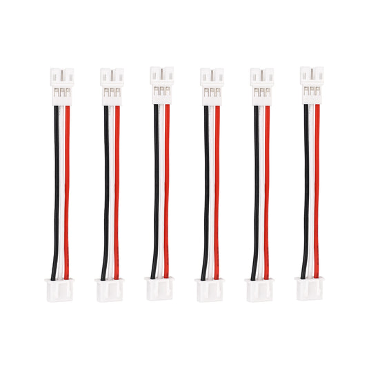 JST PH2.0 3-Pin Male to JST-XH Female 2S LiPo Battery Conversion Cable, 22AWG Silicone Wire, 8cm