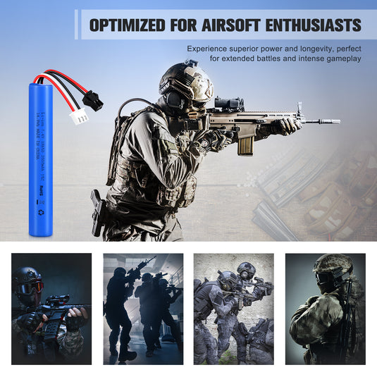 Gel Blaster Battery 7.4V 2000mAh SM2P Plug Airsoft Battery