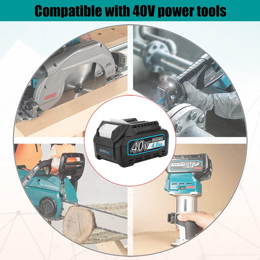 40V Makita Tool Li-ion Battery Replacemen Fit For Makita XGT 3-5Ah  BL4040  Power Tools Battery,1Pack