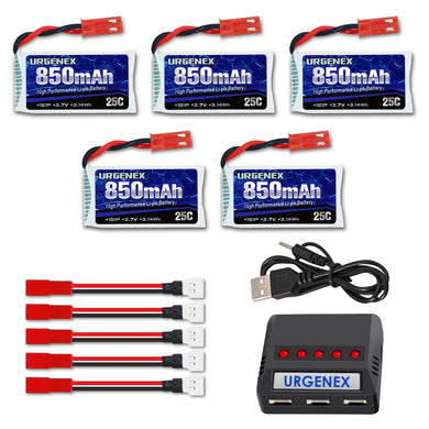 3.7V 25C RC Drone Battery 850mah with JST Plug Fit for Sky Viper, Syma and Holy Stone