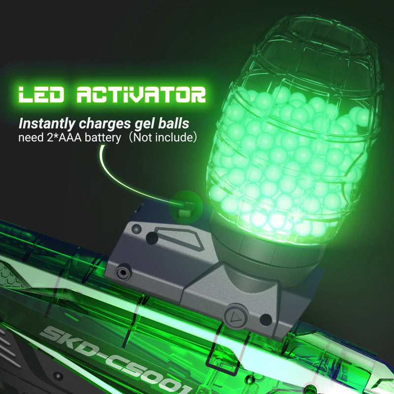 Load image into Gallery viewer, SKD CS001S Luminous Gel Ball Blaster with 5000PCS Water Gel Beads and 1000PCS Water Luminous Beads
