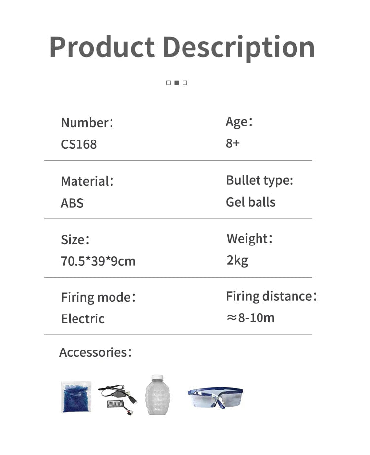 Load image into Gallery viewer, SKD Powerful Electric Automatic M4 Gel Ball Blaster Rifle Toy Gun with Eco-Friendly Splatter Ball for Outdoor Activities
