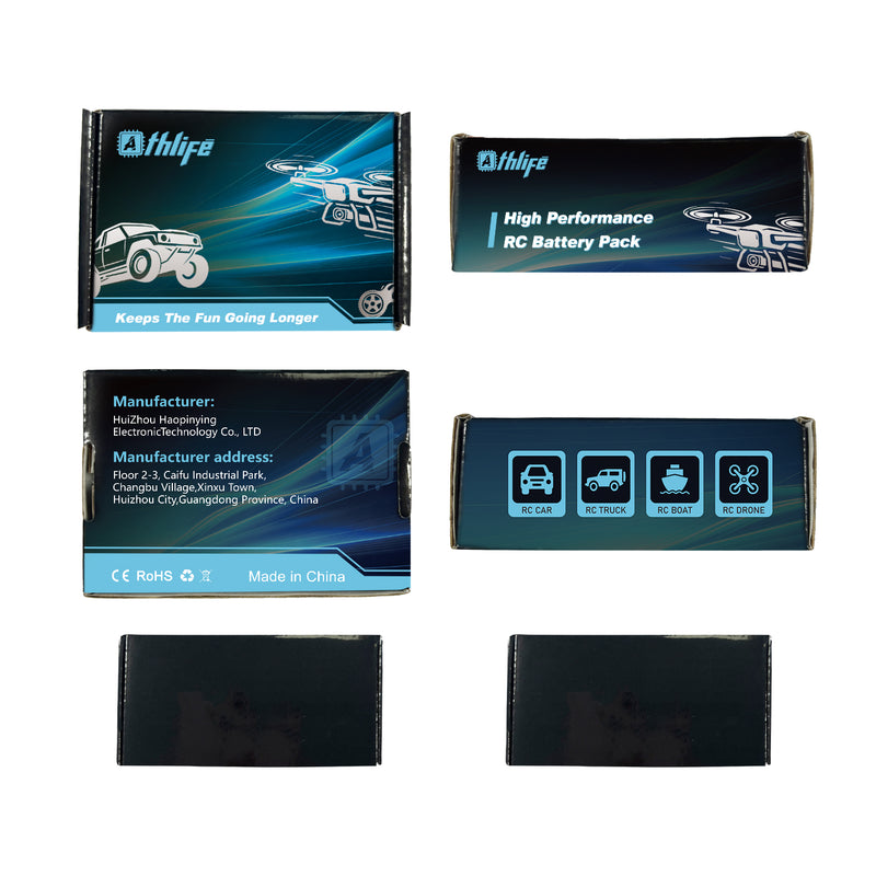 Load image into Gallery viewer, Athlife FCX24 Battery 7.4V 600mAh 30C Lipo Battery with Molex Plug
