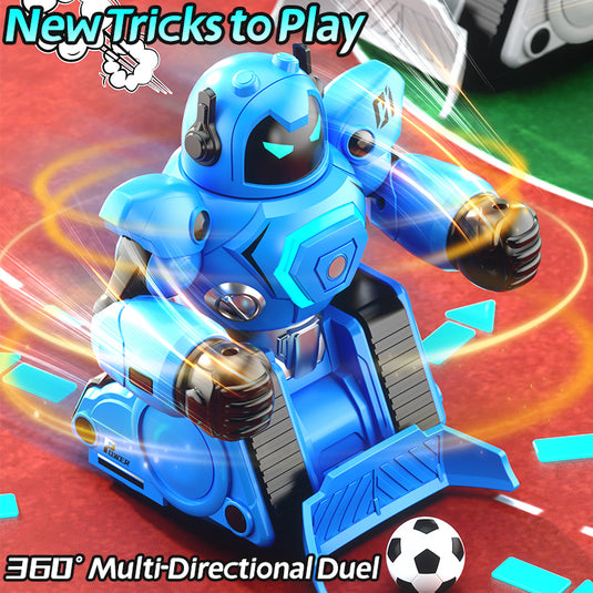 2.4G RC Battle Robot for Kids, Whirlwind Attack Boxing Robot with Intelligent Football Mode, One-Button Demo & LED Lights, Interactive Remote Control Toy with Modular Battery