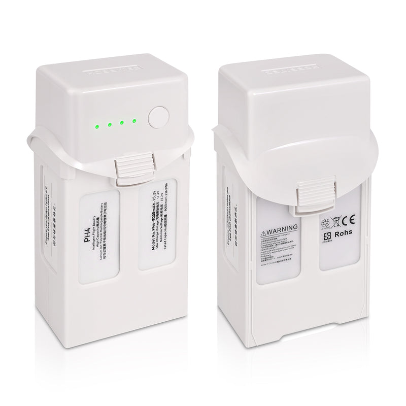 Load image into Gallery viewer, Phantom 4 Intelligent Flight Battery 15.2V 9000mAh High Capacity Replacement Battery Compatible with DJI Phantom 4/4 Pro/4 Pro V2.0/4 Pro Plus/4 Advanced/4 RTK Drone, Up to 45Mins Flight Time
