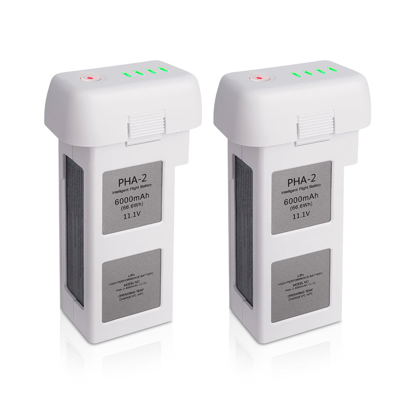Load image into Gallery viewer, Phantom 2 Intelligent Flight Battery 11.1V 6000mAh High Capacity Replacement Battery Compatible with DJI Phantom 2 / Phantom 2 Vision /Vision + Drone, Up to 30Mins Max Flight Time
