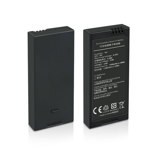 Tello Intelligent Flight Battery 3.8V 1100mAh High Voltage Replacement Battery Compatible with DJI DJI Ryze Tello/Tello EDU RC Quadcopter Drone, Up to 13 Mins Flight Time