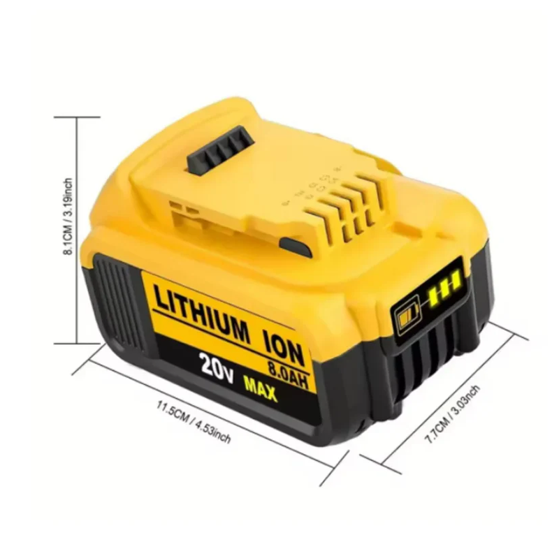 Load image into Gallery viewer, Dewalt 20V Max Replacement 5Ah-12Ah Lithium Batteries Compatible with Dewalt Battery DDCB208 DCB200 DCB206 DCB205 DCB204 DCB203 DCB180 Cordless Power Tools, 1 Pack（Yellow）
