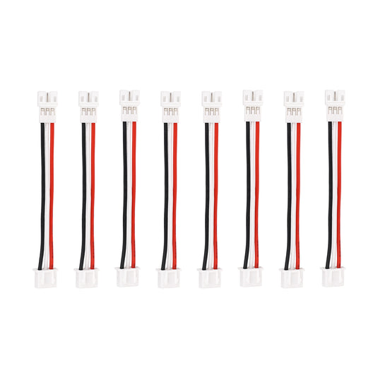 JST PH2.0 3-Pin Male to JST-XH Female 2S LiPo Battery Conversion Cable, 22AWG Silicone Wire, 8cm