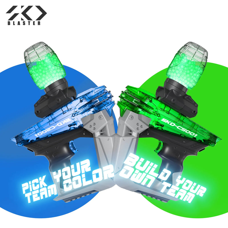 Load image into Gallery viewer, SKD CS001S Luminous Gel Ball Blaster with 5000PCS Water Gel Beads and 1000PCS Water Luminous Beads
