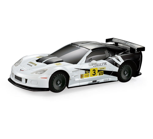 Corvette C6.1:18 Scale RC Car - PWM Speed Regulator Brushed Motor，2.4GHz Remote, LED Lights (Red/Yellow/White)