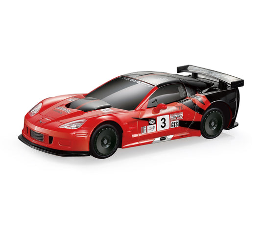 Corvette C6.1:18 Scale RC Car - PWM Speed Regulator Brushed Motor, 2.4GHz Remote, LED Lights (Red/Yellow/White)