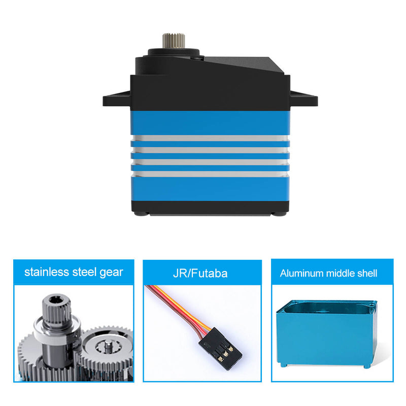 Load image into Gallery viewer, BLS0250 Fast Speed Brushless Motor 22kg Torque Steel Gear Digital Servo for 1/8 1/10 Rc Car
