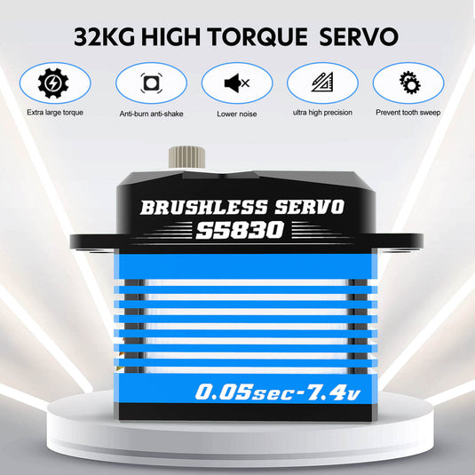 H-BLS5830 Brushless Servo with Full Aluminum Case, 85g Lightweight & High Performance,1 Pack（Direct Factory Sale）