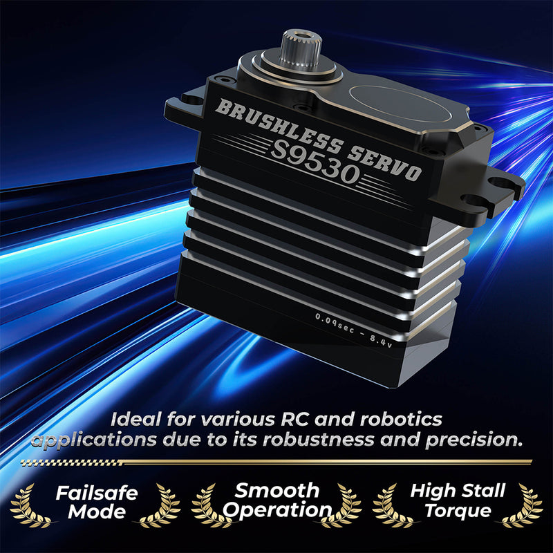 Load image into Gallery viewer, BLS9530 Brushless Digital Servo with Full Aluminum Case, 30kg·cm Torque, IP67 Waterproof for 1/10 RC Cars,1 Pack（Direct Factory Sale）

