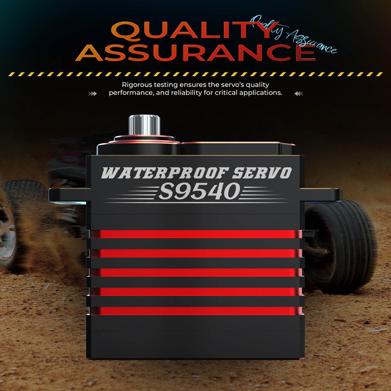 Load image into Gallery viewer, BLS9540 Hot-Selling Brushless RC Servo with Steel Gear, 40–60kg·cm Torque, IP67 Waterproof for 1/10 Cars,1 Pack（Direct Factory Sale）
