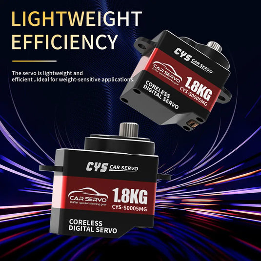 S0005MG 1.8kg.cm Stall Torque Full Metal Digital Coreless mini Servo Gear Motor For Mini RC Car  & Accs,1 Pack （Direct Factory Sale）