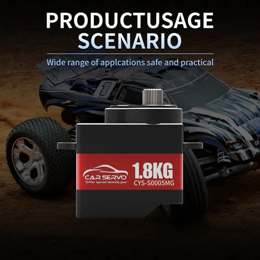 S0005MG 1.8kg.cm Stall Torque Full Metal Digital Coreless mini Servo Gear Motor For Mini RC Car  & Accs,1 Pack （Direct Factory Sale）