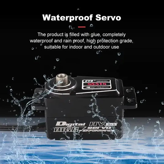 S5518 Brushless Low-Profile Servo, Titanium Gears, 180mm Wire for Durable & Precise RC Performance, 1 Pack（Direct Factory Sale）