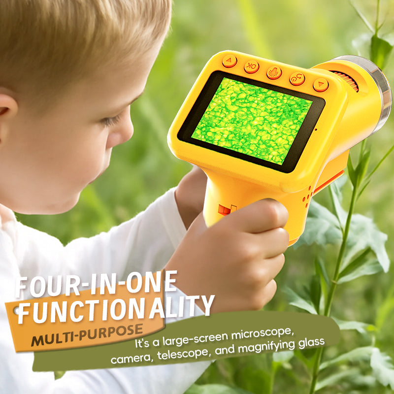 Load image into Gallery viewer, JJRC Children’s HD Digital Microscope - Dual Mode Handheld &amp; Desktop Science Experiment Kit, 1080P Photo/Video, Adjustable Focus &amp; Zoom, Educational STEM Toy for Boys &amp; Girls
