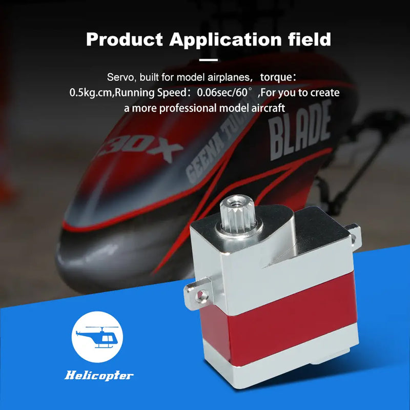 Load image into Gallery viewer, S0206  Micro Full Aluminium Case Servo Coreless Motor Digital RC, 1 Pack （Direct Factory Sale）
