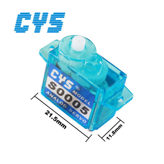 S0005 Mini & Micro Servo with Coreless Motor and Durable Plastic Case for Hight Performance，1 Pack（Direct Factory Sale）